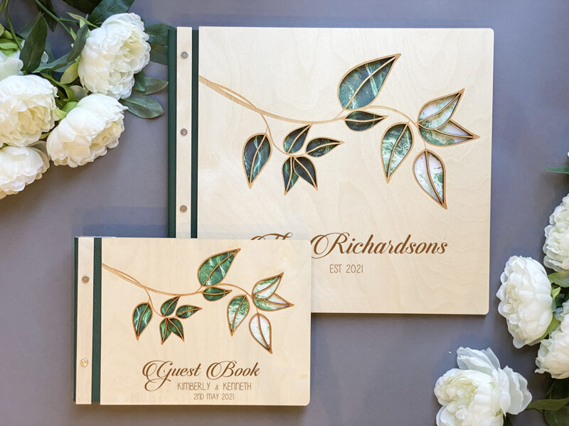 Foto albums Dizains Nr.34 ar ādas maliņu