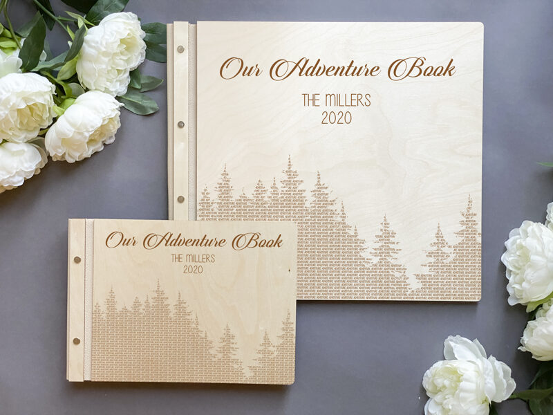 Viesu grāmata Adventure ar ādas maliņu