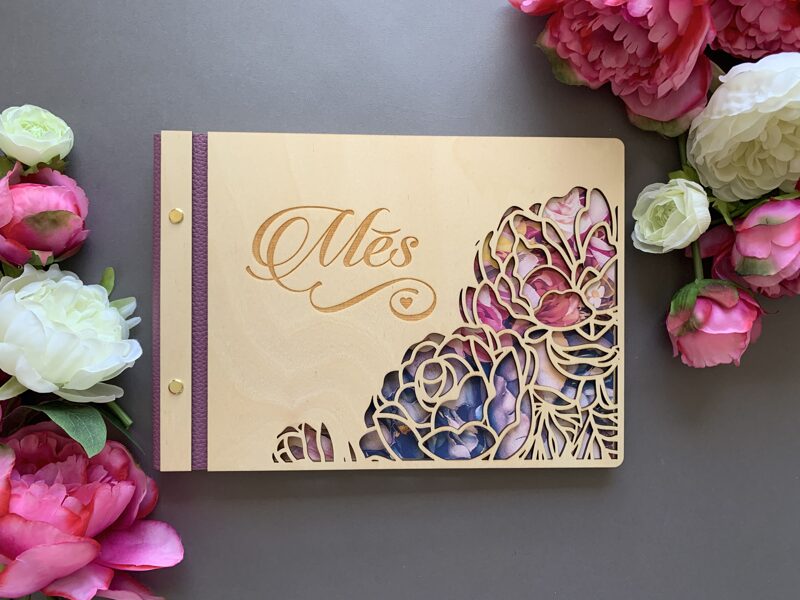 Gatavs foto albums, dizains Nr. 28 "Mēs" ar dekoratīvo joslu