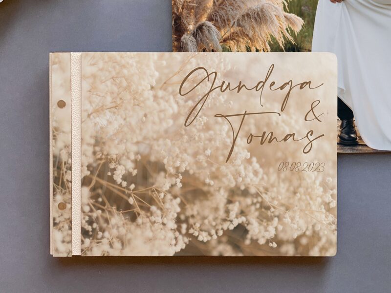 Foto albums Dizains Nr.39 ar ādas maliņu