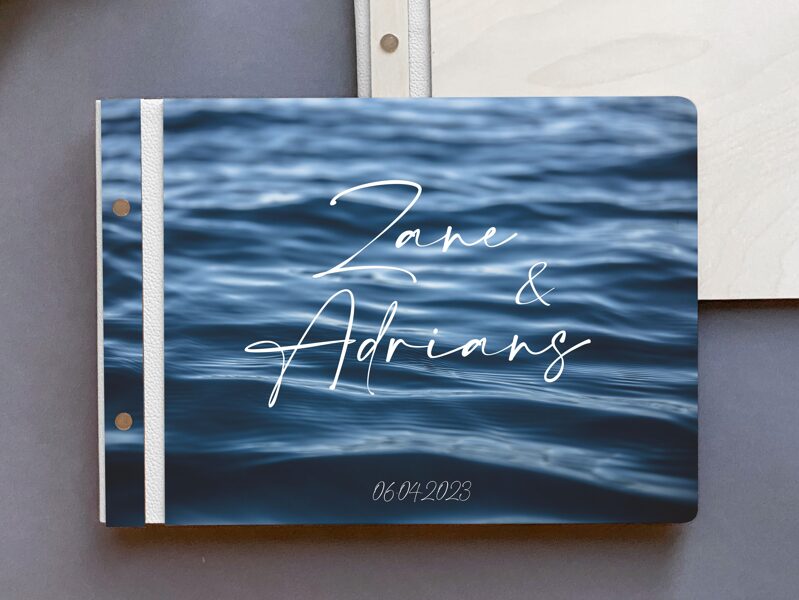 Foto albums Dizains Nr.42 ar ādas maliņu